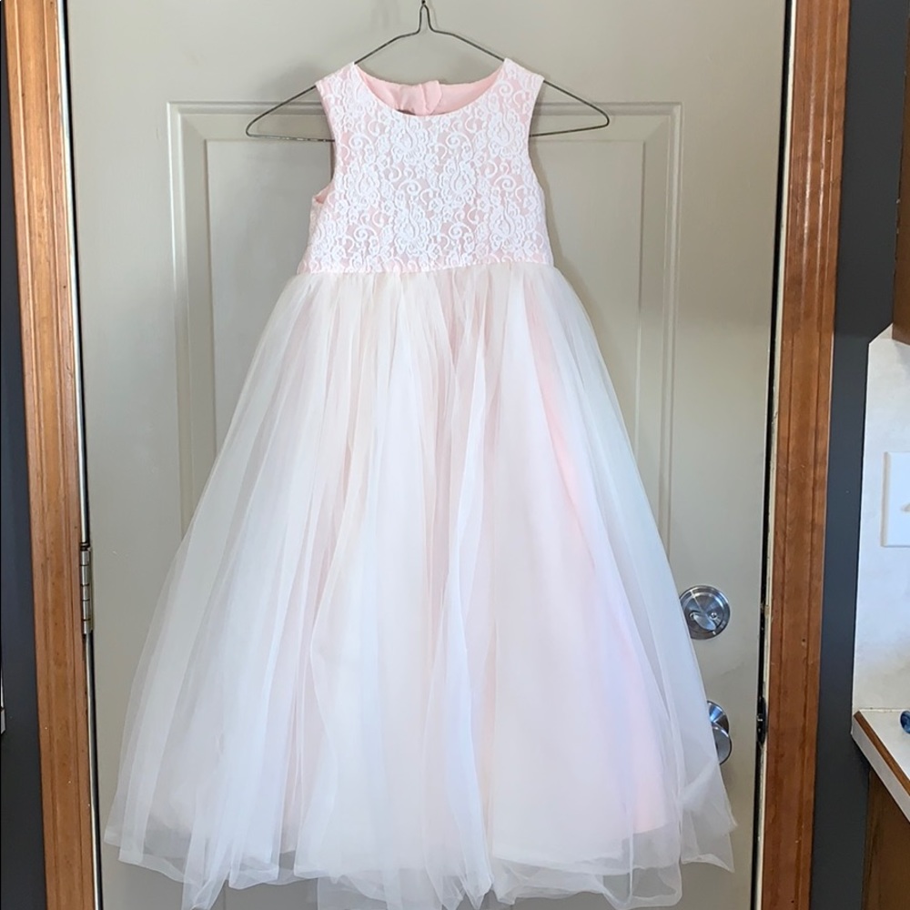David’s Bridal flower girl dress